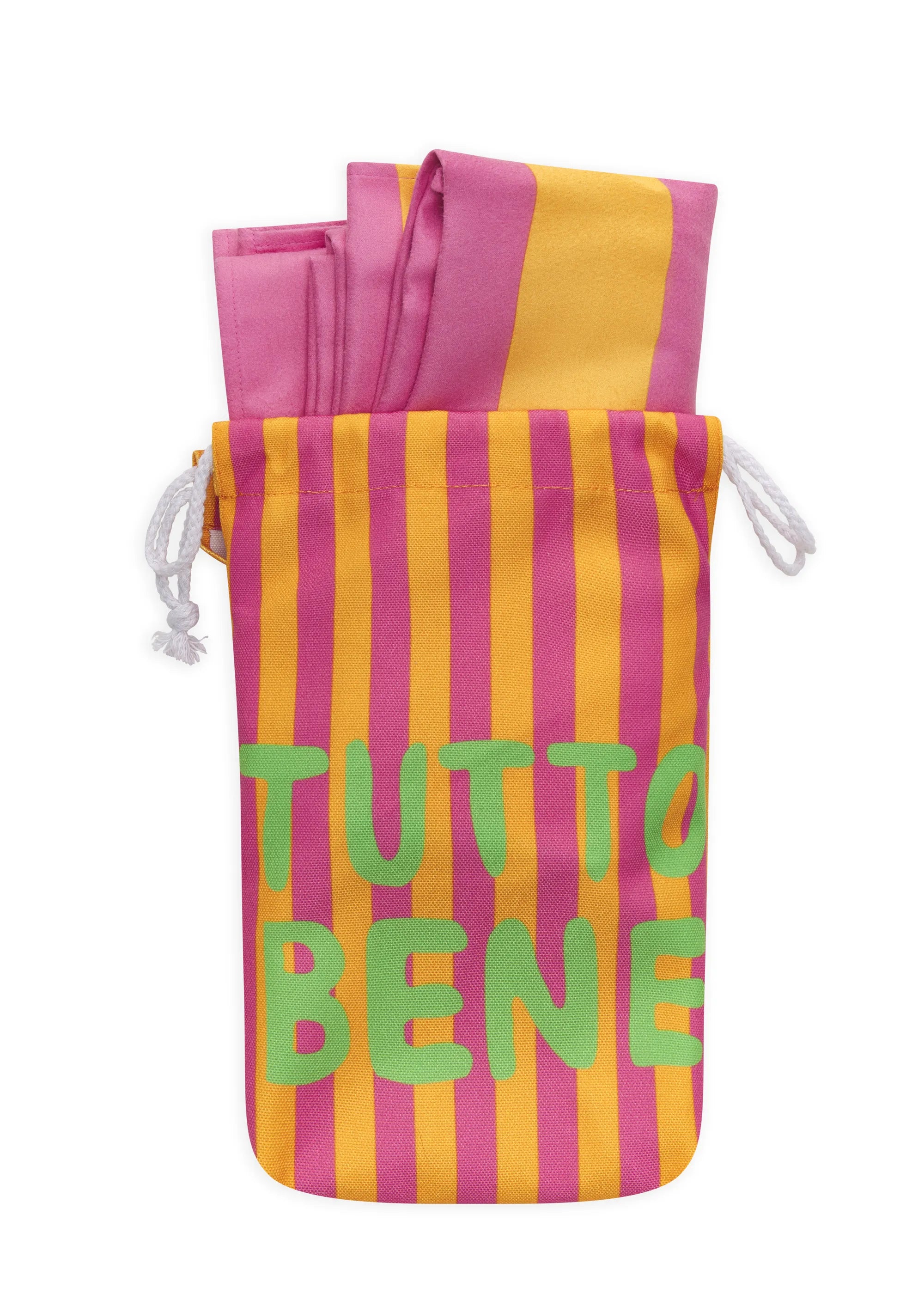 Handtuch gestreift mit TUTTO BENE-Schriftzug