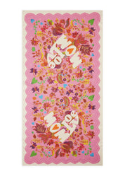 Schal aus Baumwolle mit Blumenmuster