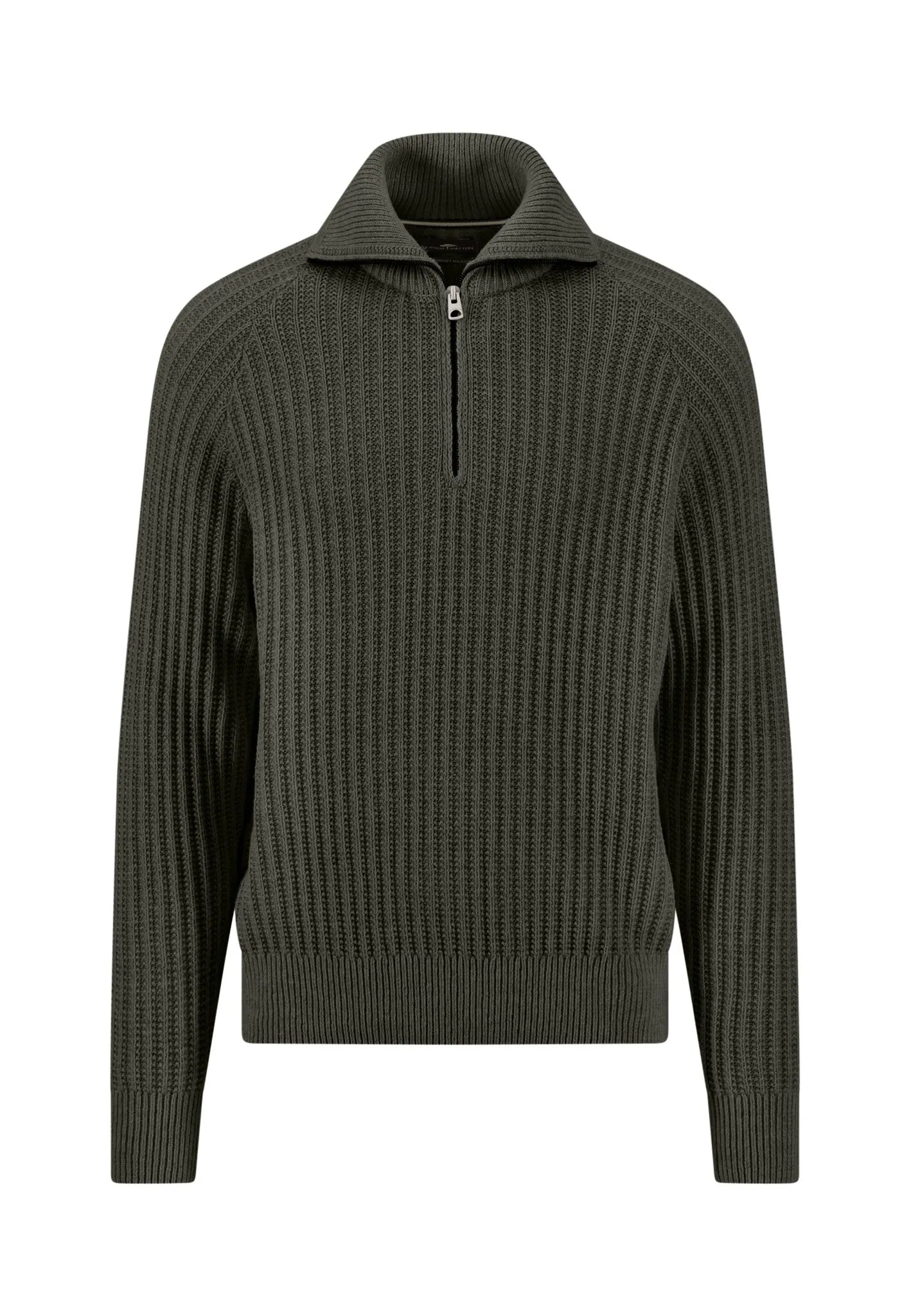 Strickpullover mit Quarter-Zip