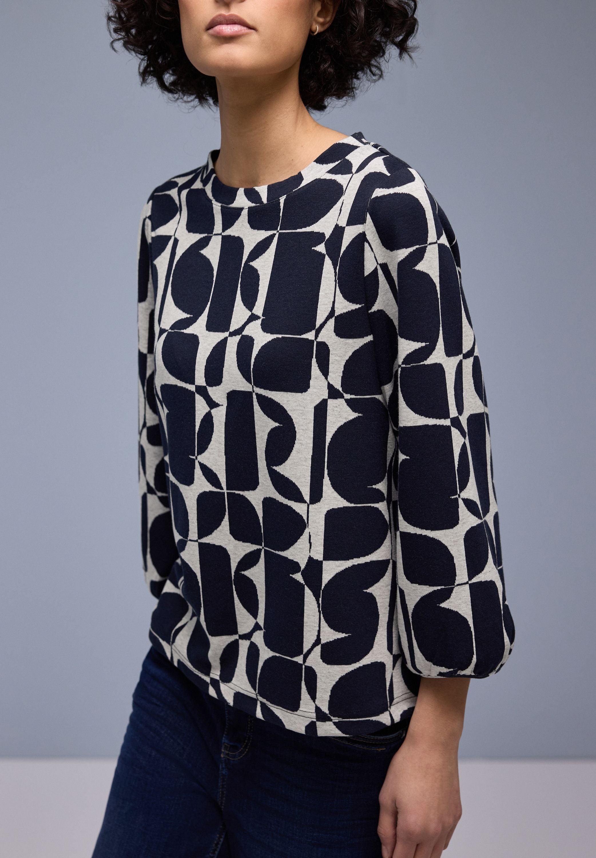 Langarmshirt aus Viskosemix