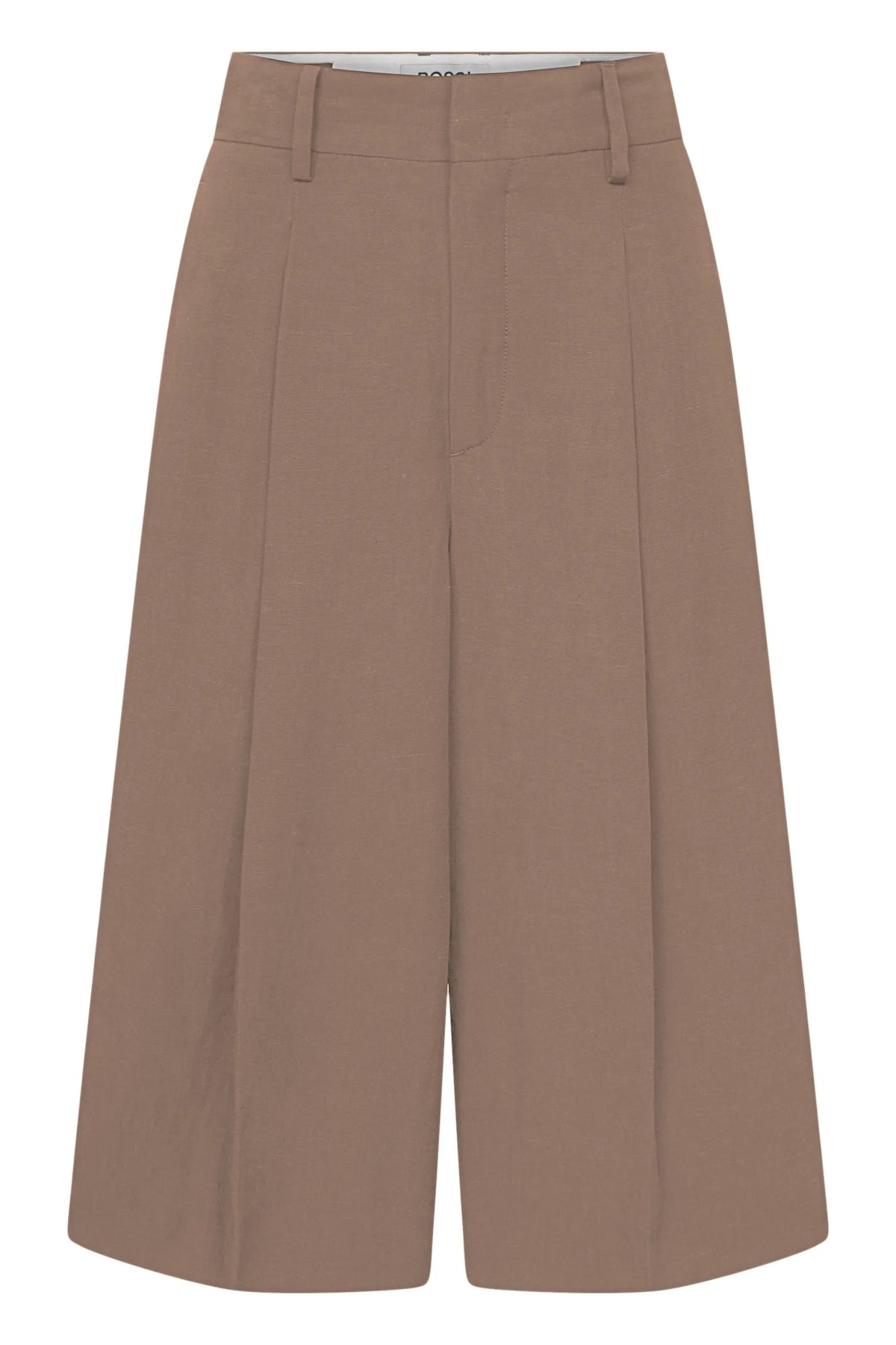 Hose Wide Leg aus Viskose-, Leinenmix