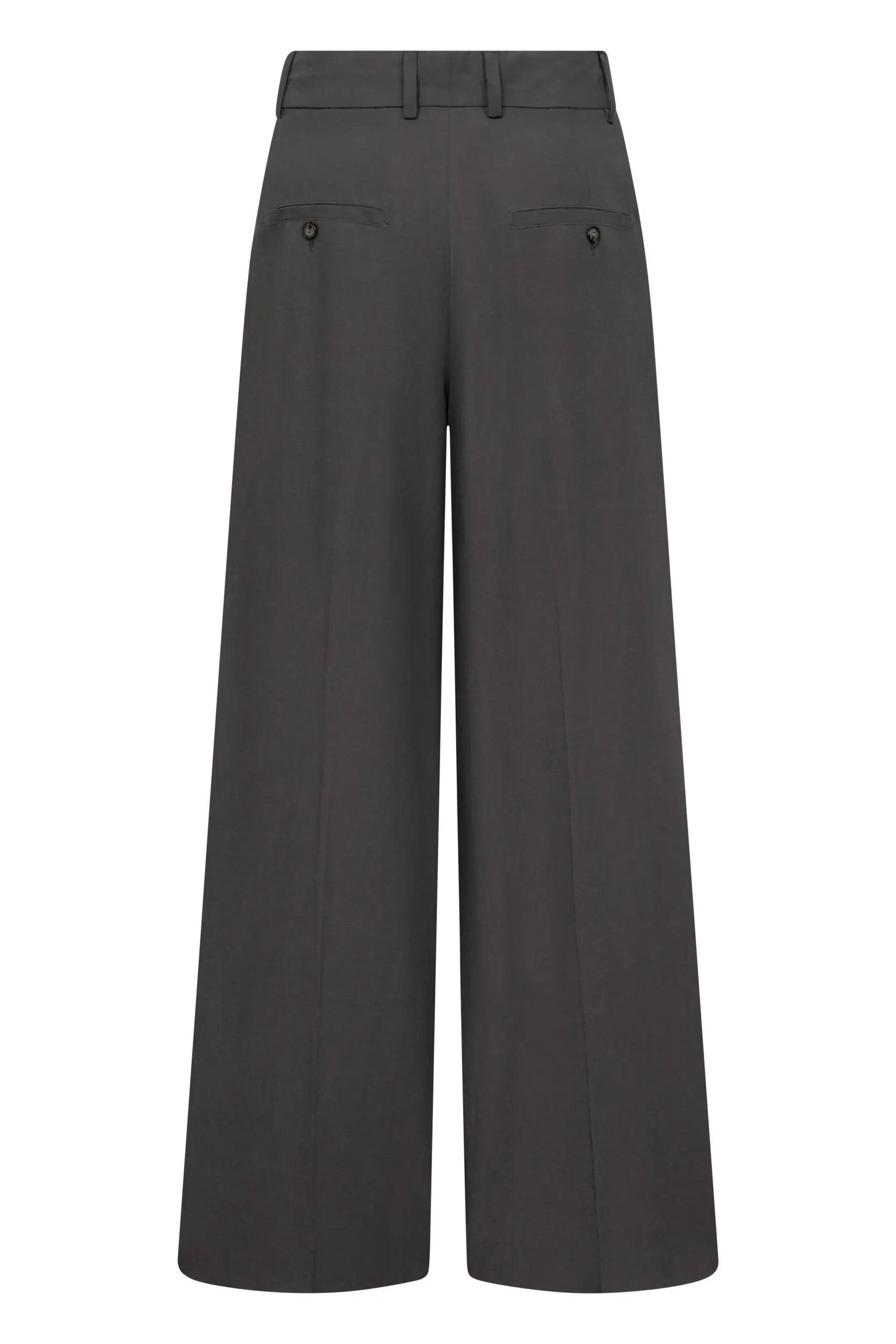 Hose Wide Leg aus Viskose-, Leinenmix