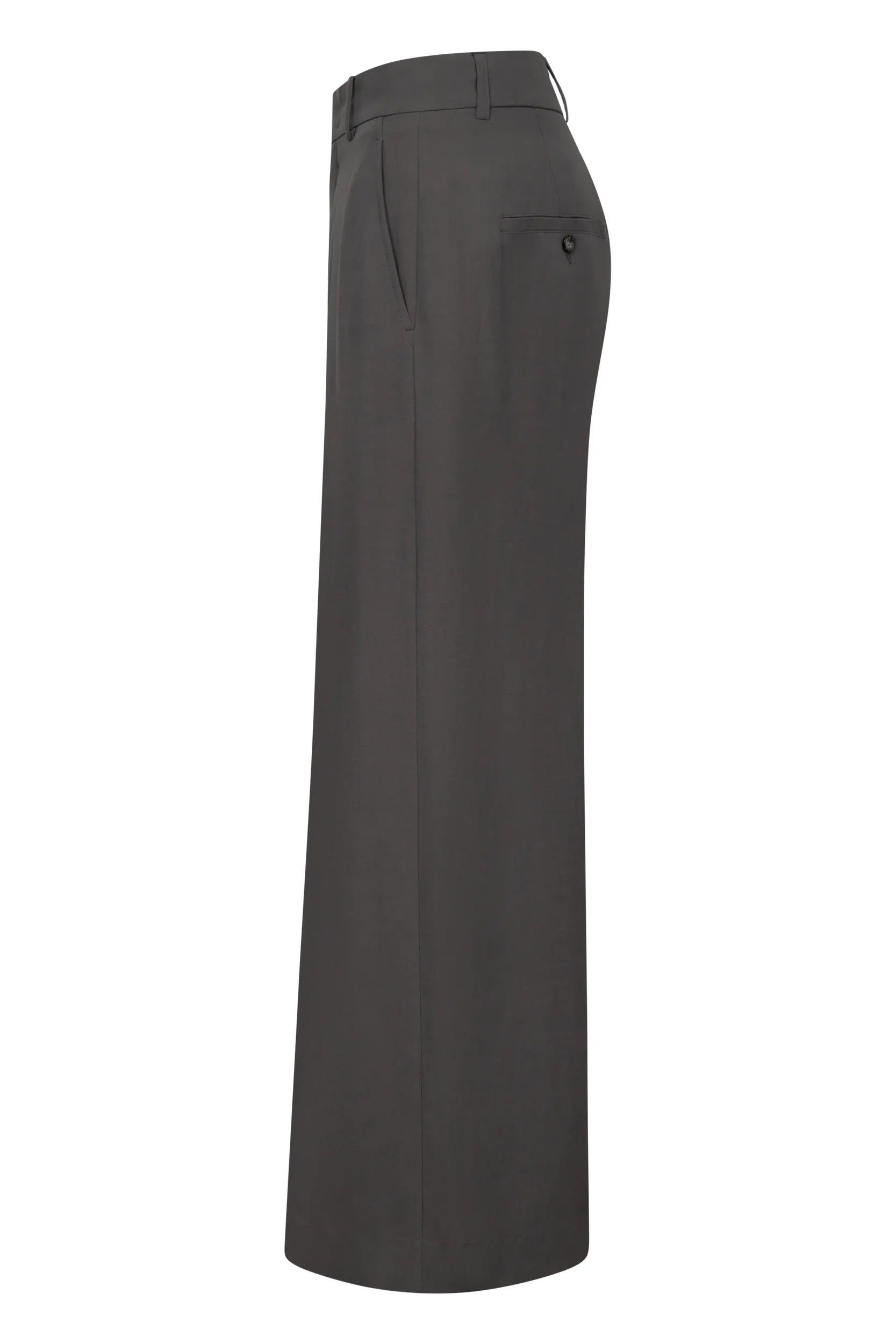 Hose Wide Leg aus Viskose-, Leinenmix