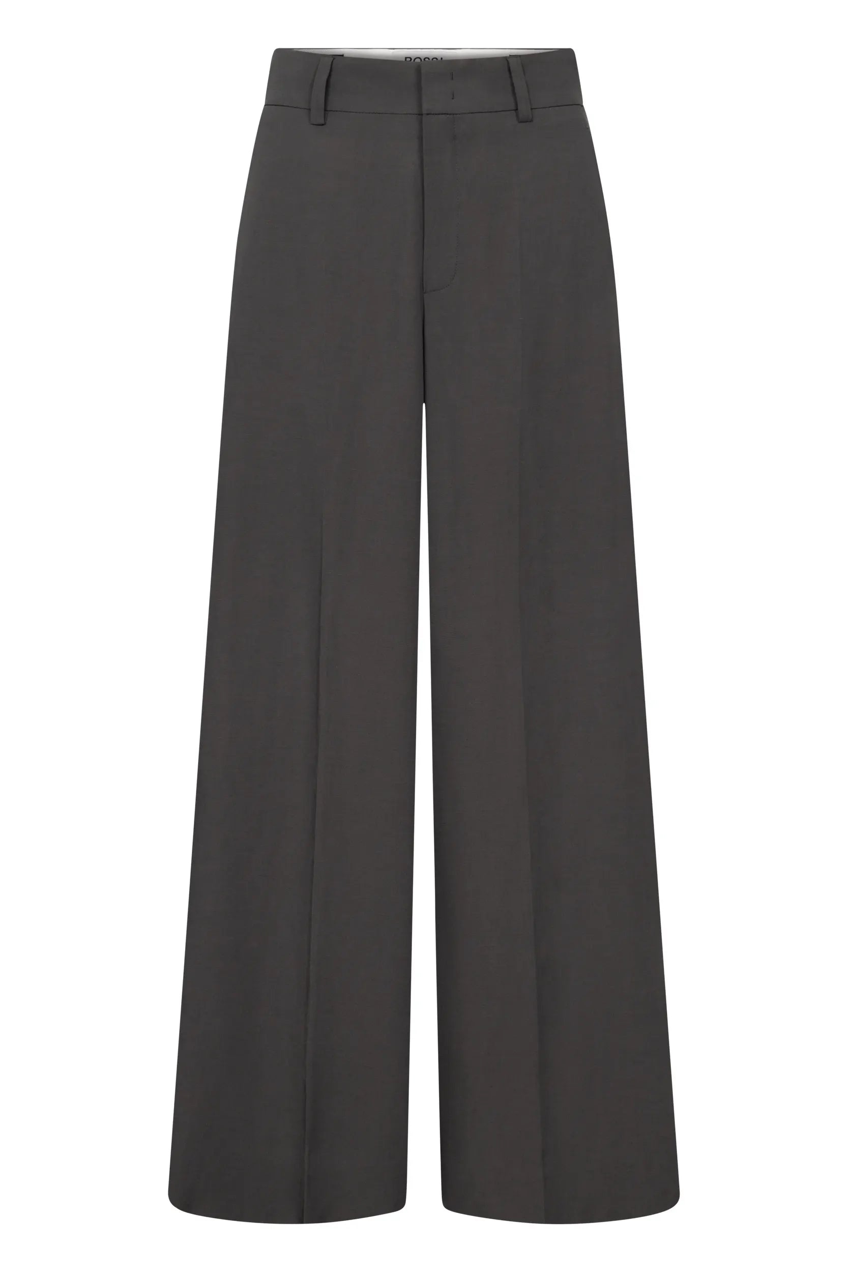 Hose Wide Leg aus Viskose-, Leinenmix
