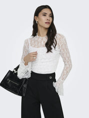 Bluse aus Spitze