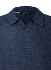Strick-Poloshirt aus Merinowolle