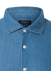 Hemd Regular Fit in Denim Optik