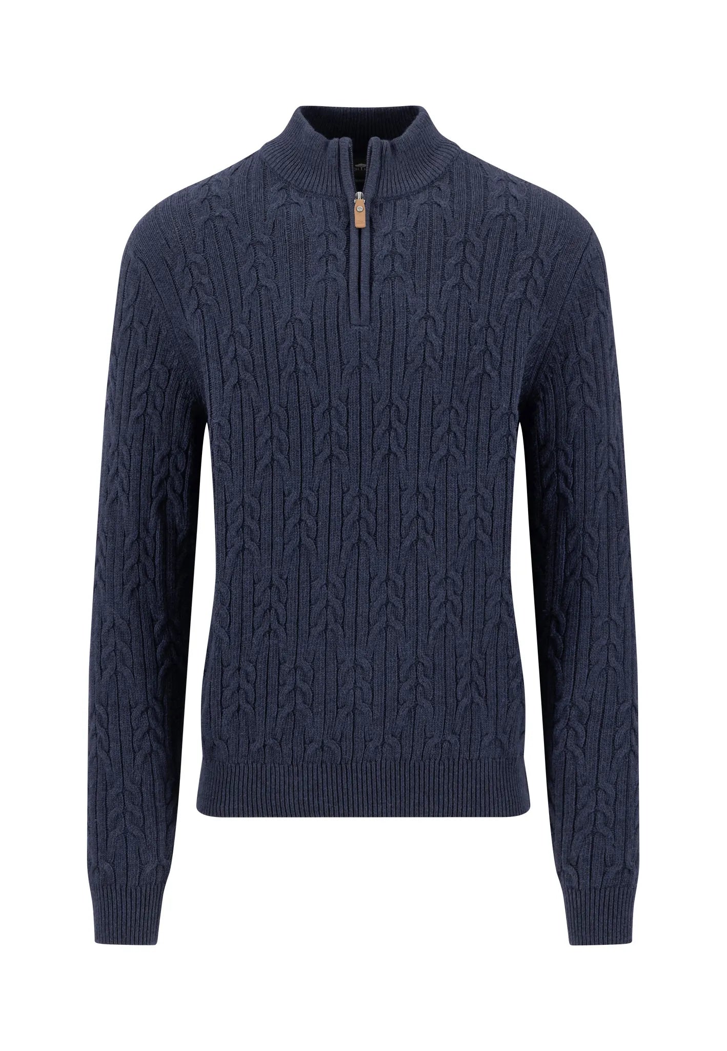 Zopfstrickpullover aus Wollmix