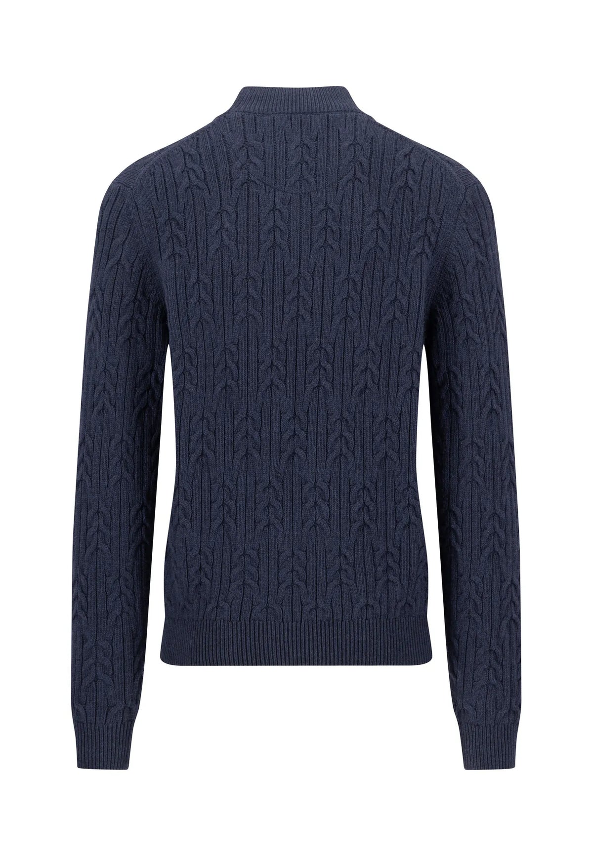 Zopfstrickpullover aus Wollmix