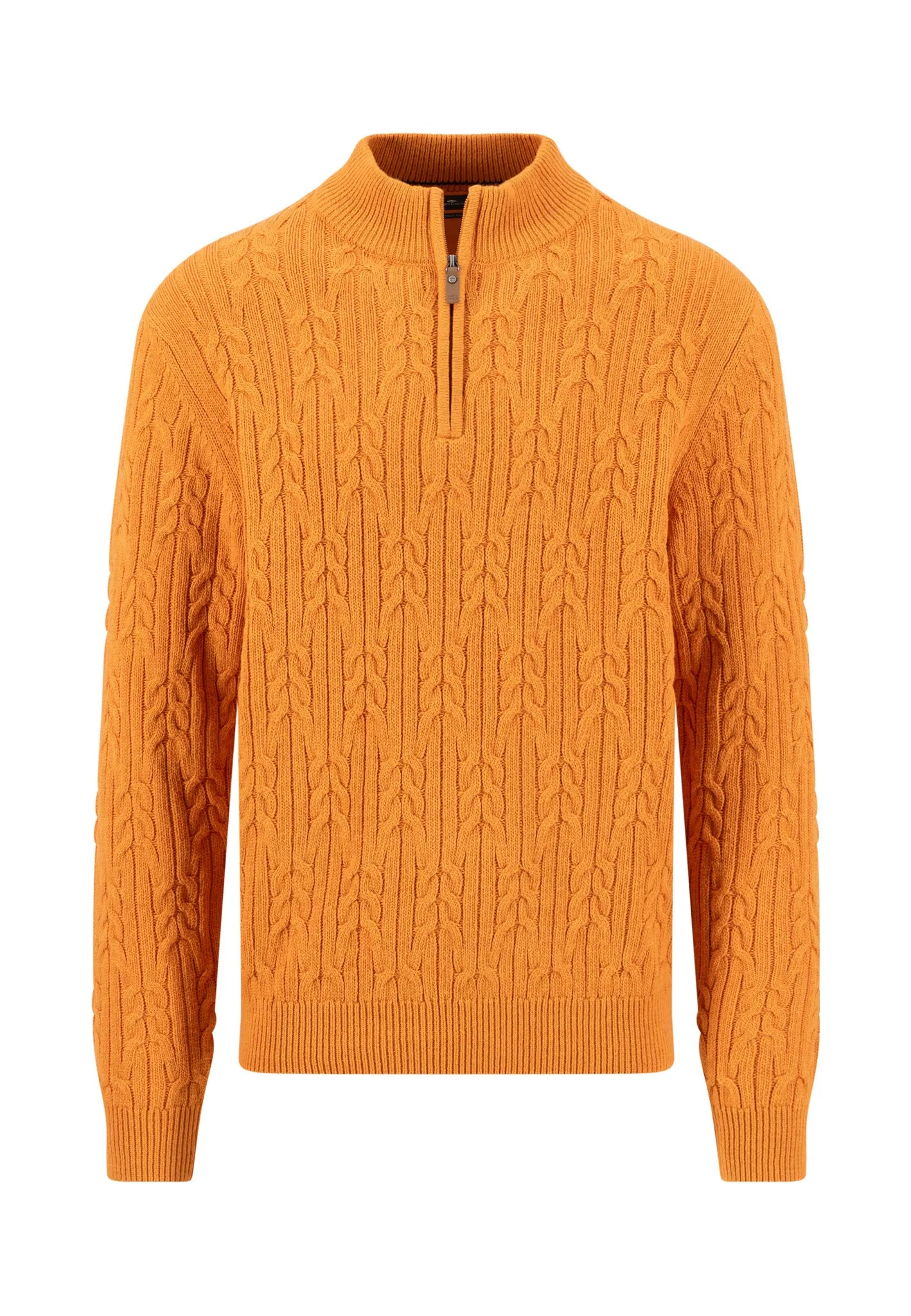 Zopfstrickpullover aus Wollmix