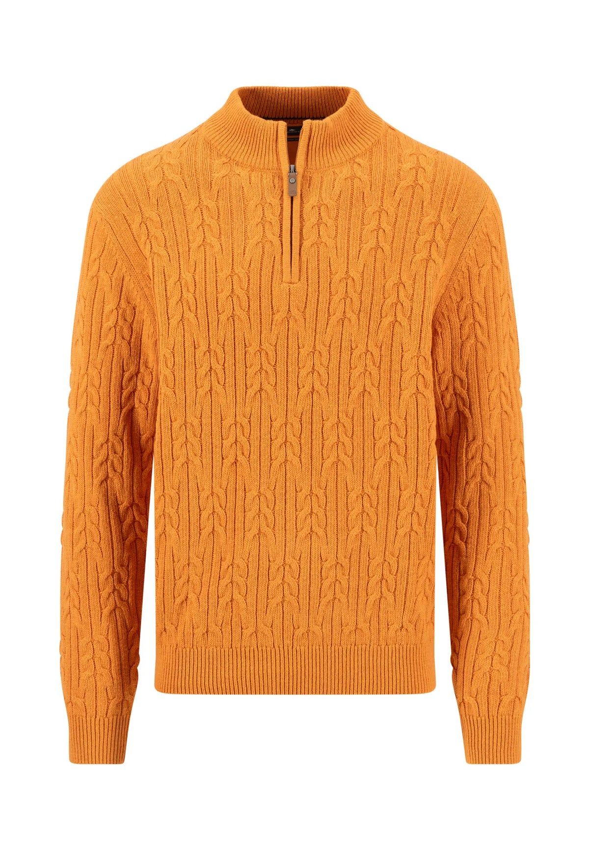 Zopfstrickpullover aus Wollmix