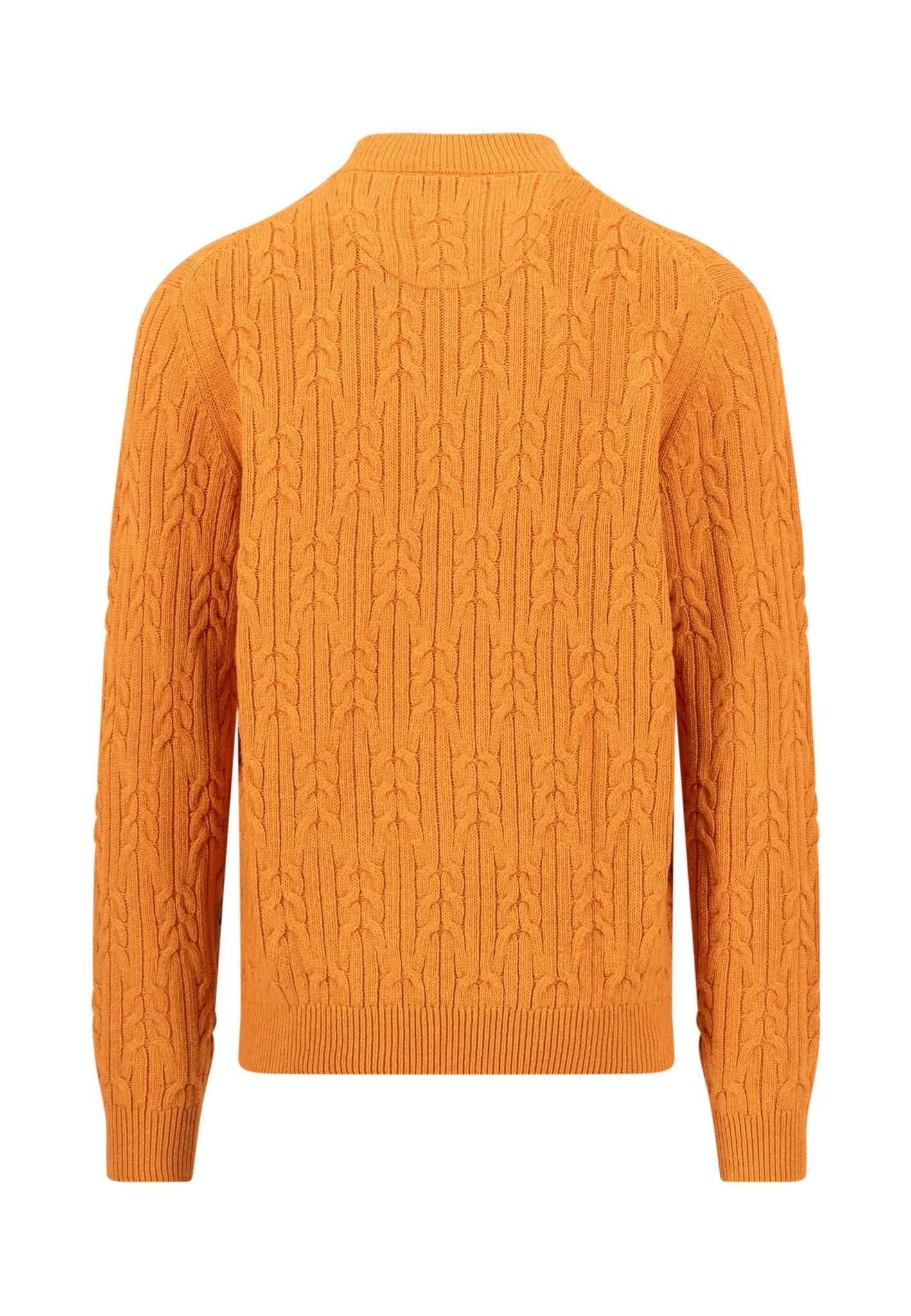 Zopfstrickpullover aus Wollmix