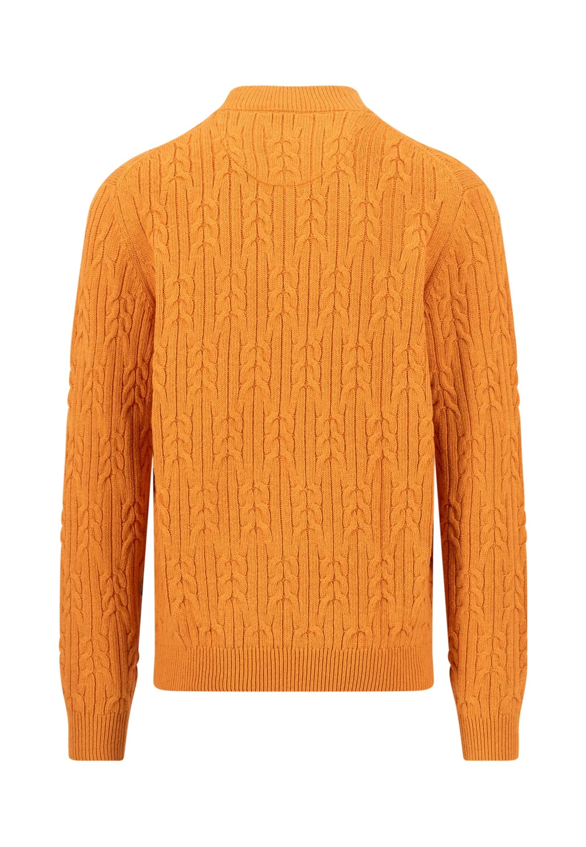 Zopfstrickpullover aus Wollmix