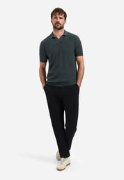Strick-Poloshirt aus Baumwolle