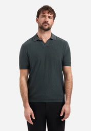 Strick-Poloshirt aus Baumwolle