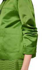 Overshirt aus schimmerndem  Viskosemix