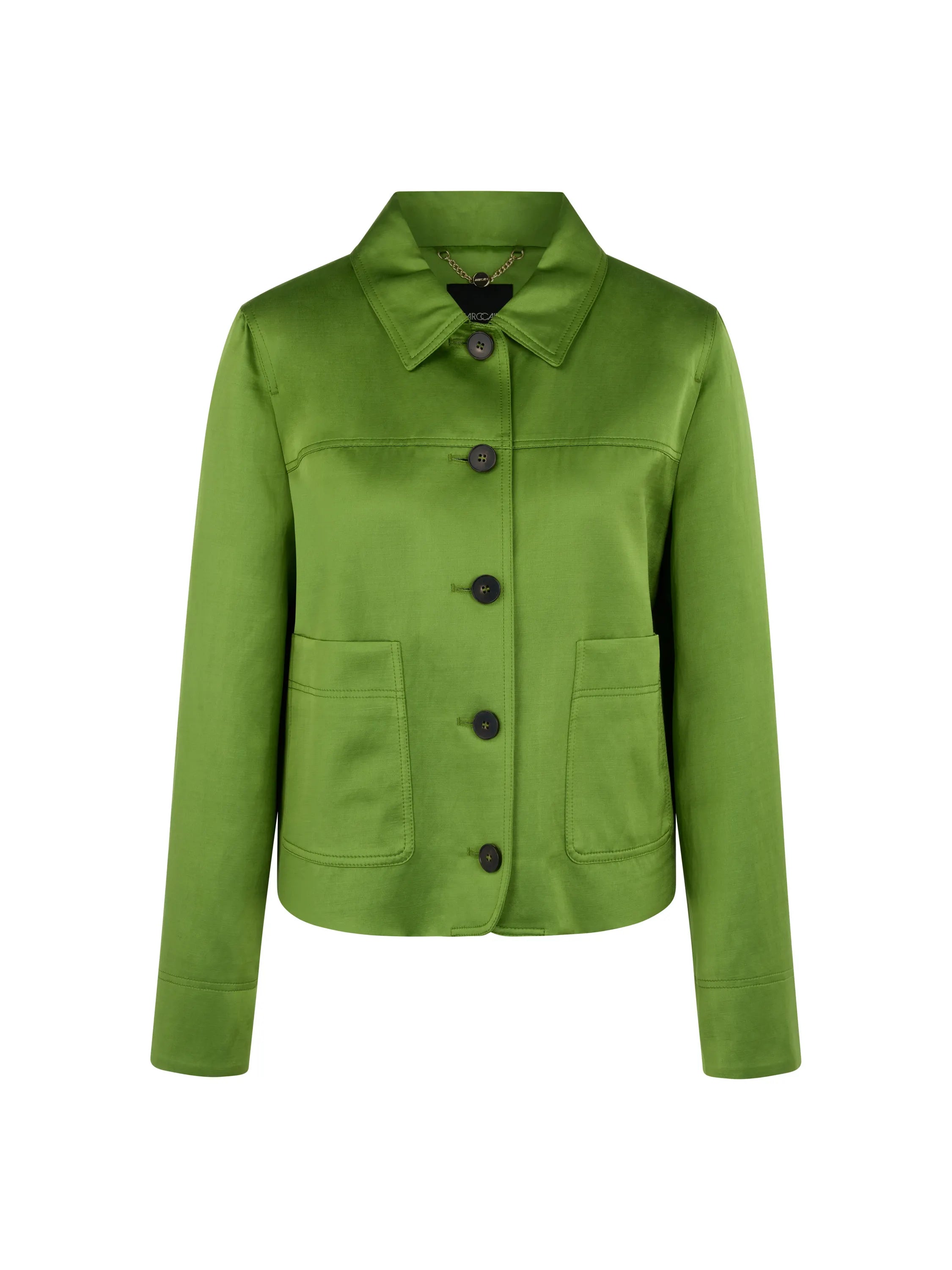Overshirt aus schimmerndem  Viskosemix