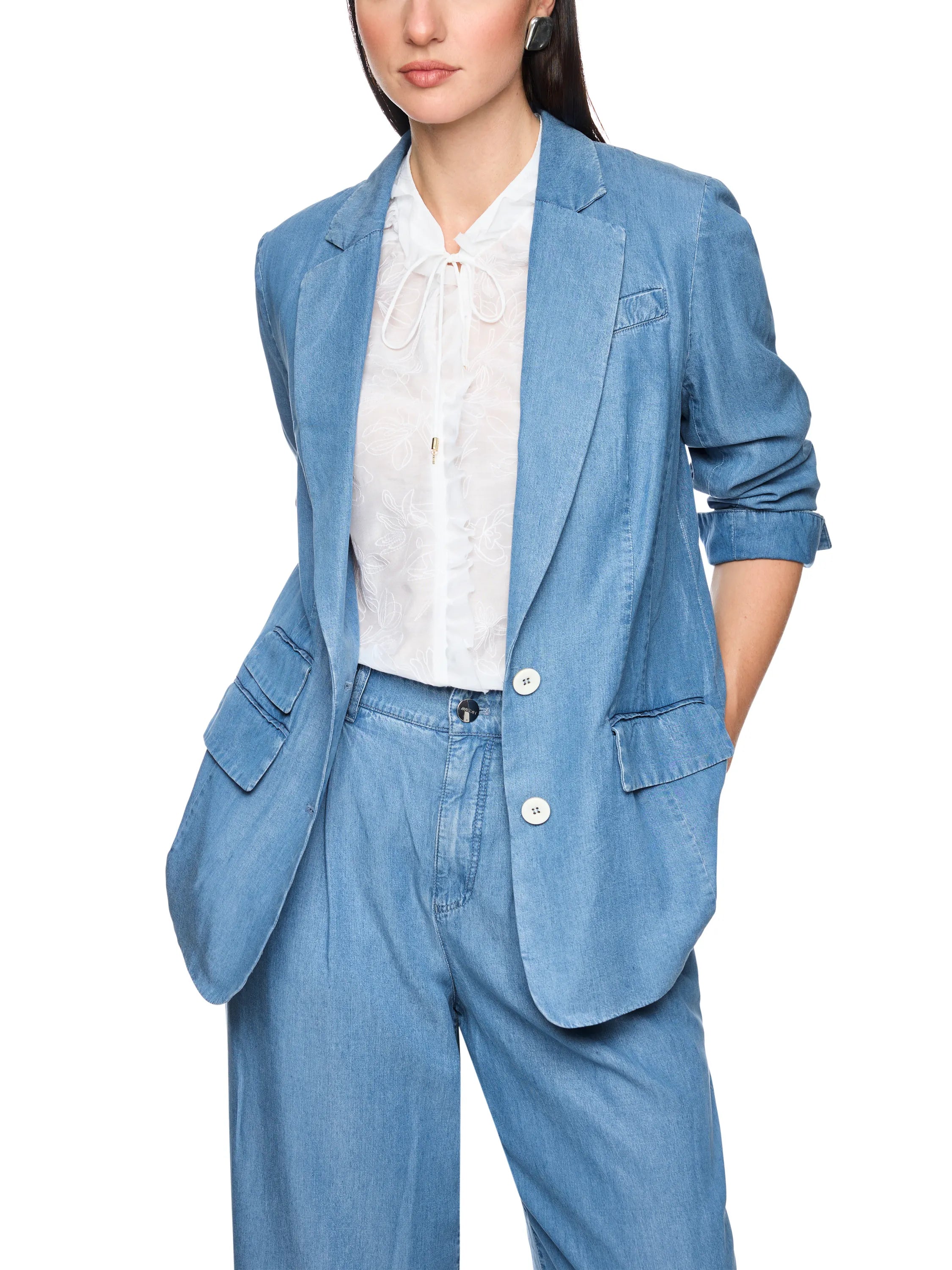 Blazer oversized aus Lyocell