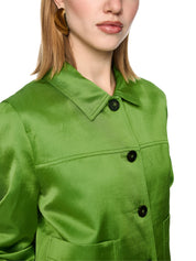 Overshirt aus schimmerndem  Viskosemix