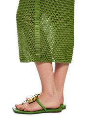 Ajourkleid Midi aus Bio-Baumwolle