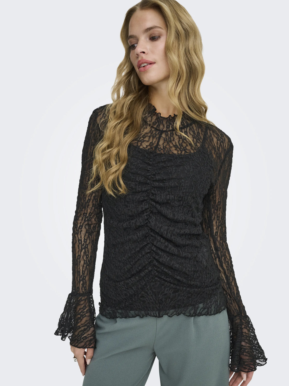 Bluse aus Spitze