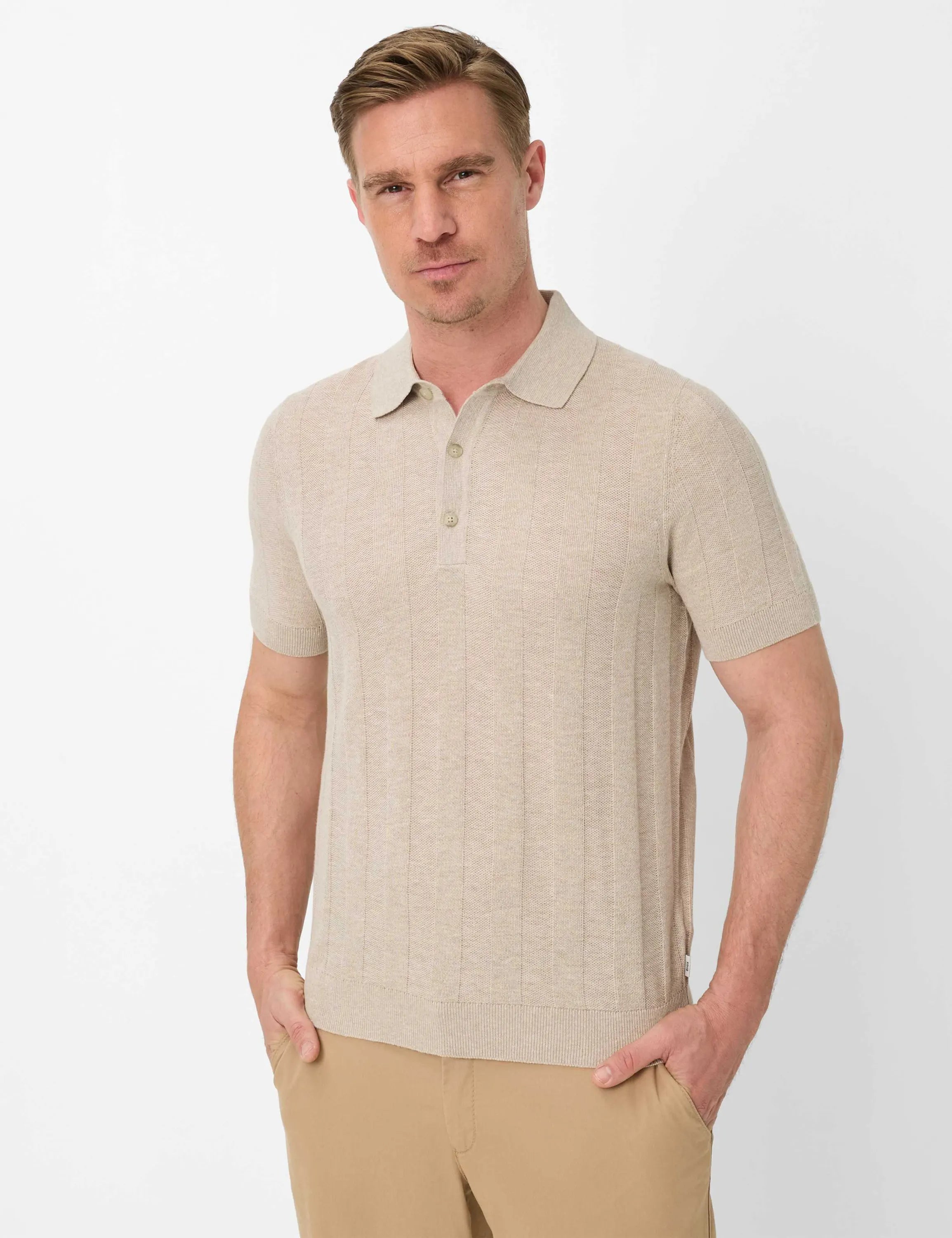 Strickpoloshirt Slim Fit STYLE PASCAL