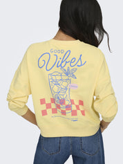 Sweatshirt ONLVIVVIAN aus Baumwollmix
