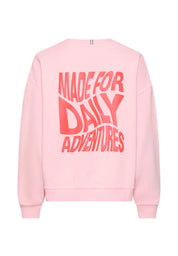 Sweatshirt mit Backprint