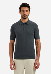 Strick Polo-Shirt