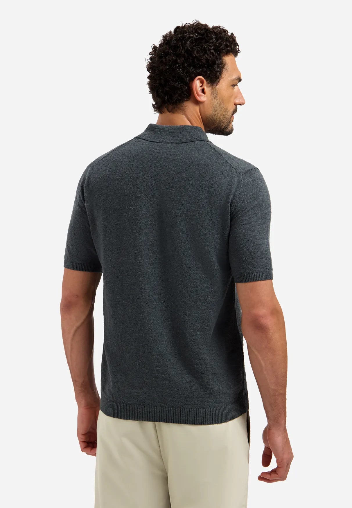 Strick Polo-Shirt
