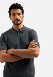 Strick Polo-Shirt