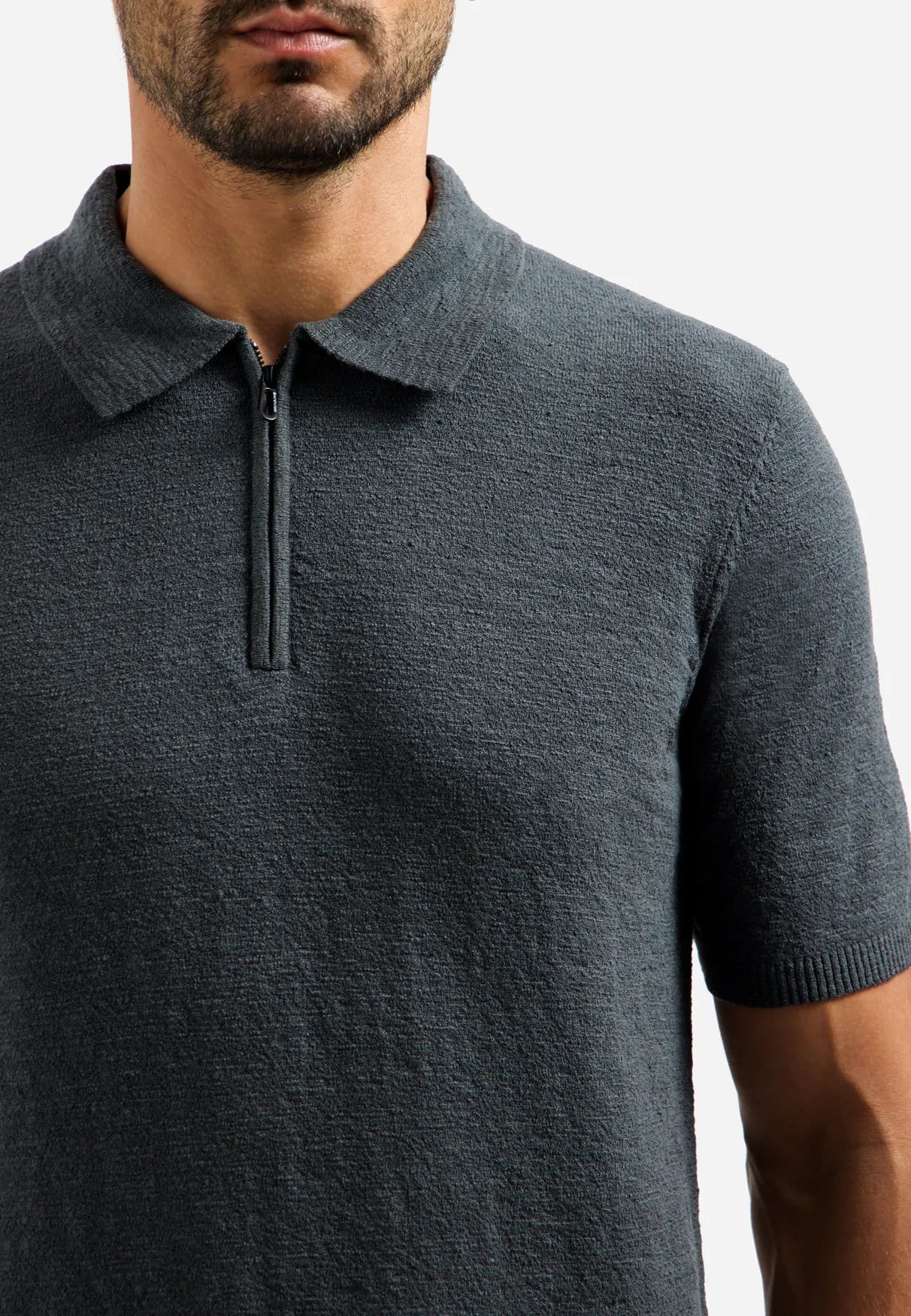 Strick Polo-Shirt