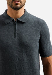 Strick Polo-Shirt