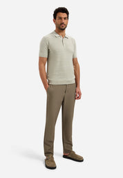 Strickpoloshirt aus Baumwolle