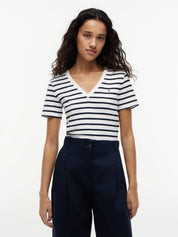 SLIM CODY V-NK SS, WHITE