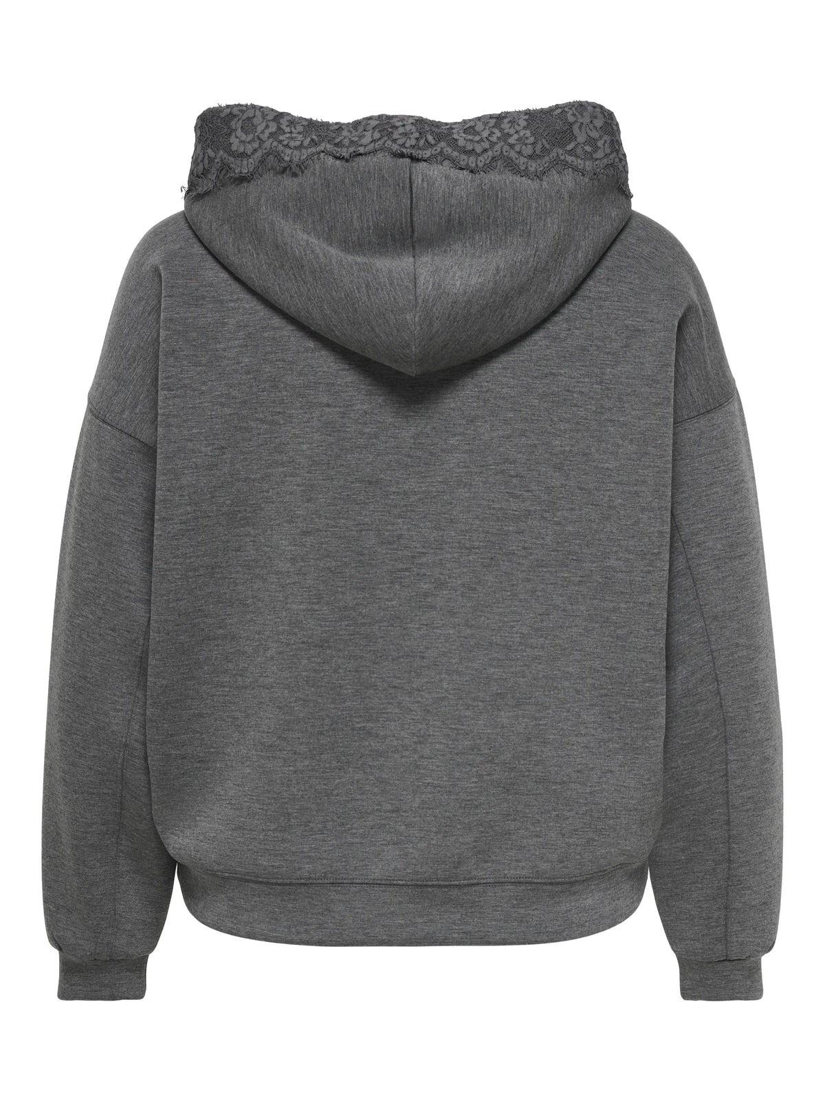 Hoodie mit Spitzen-Details