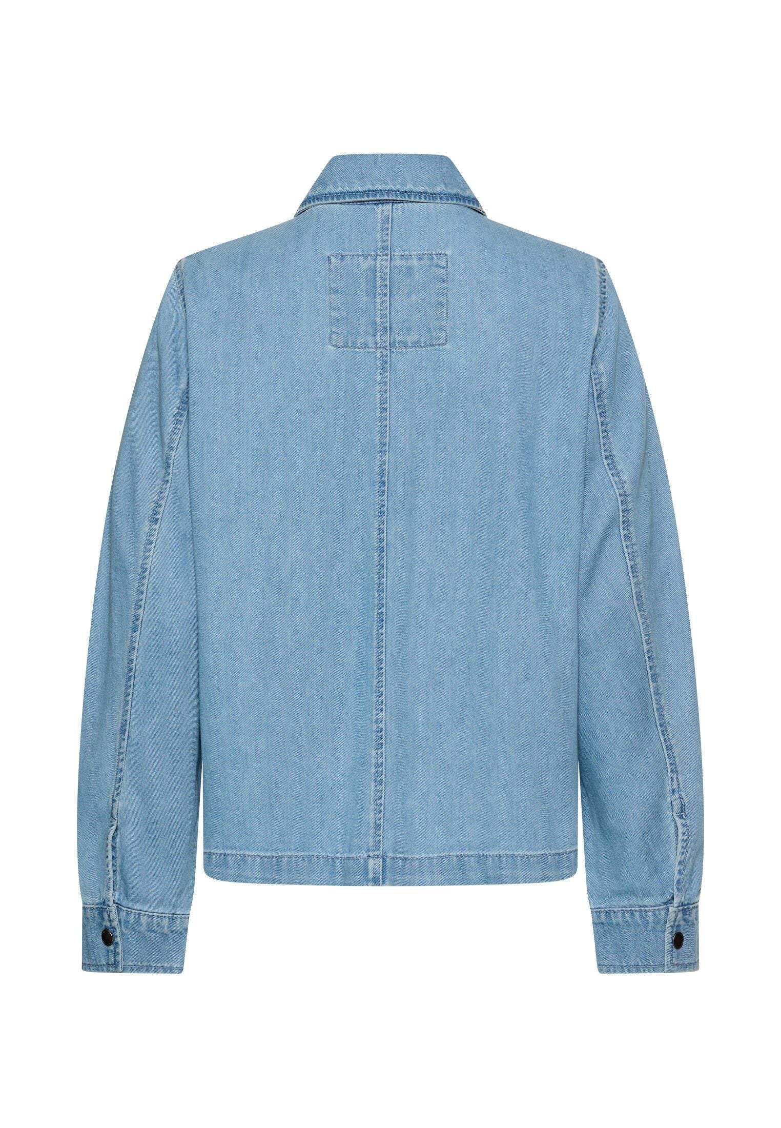 Jeansblazer aus Baumwollmix