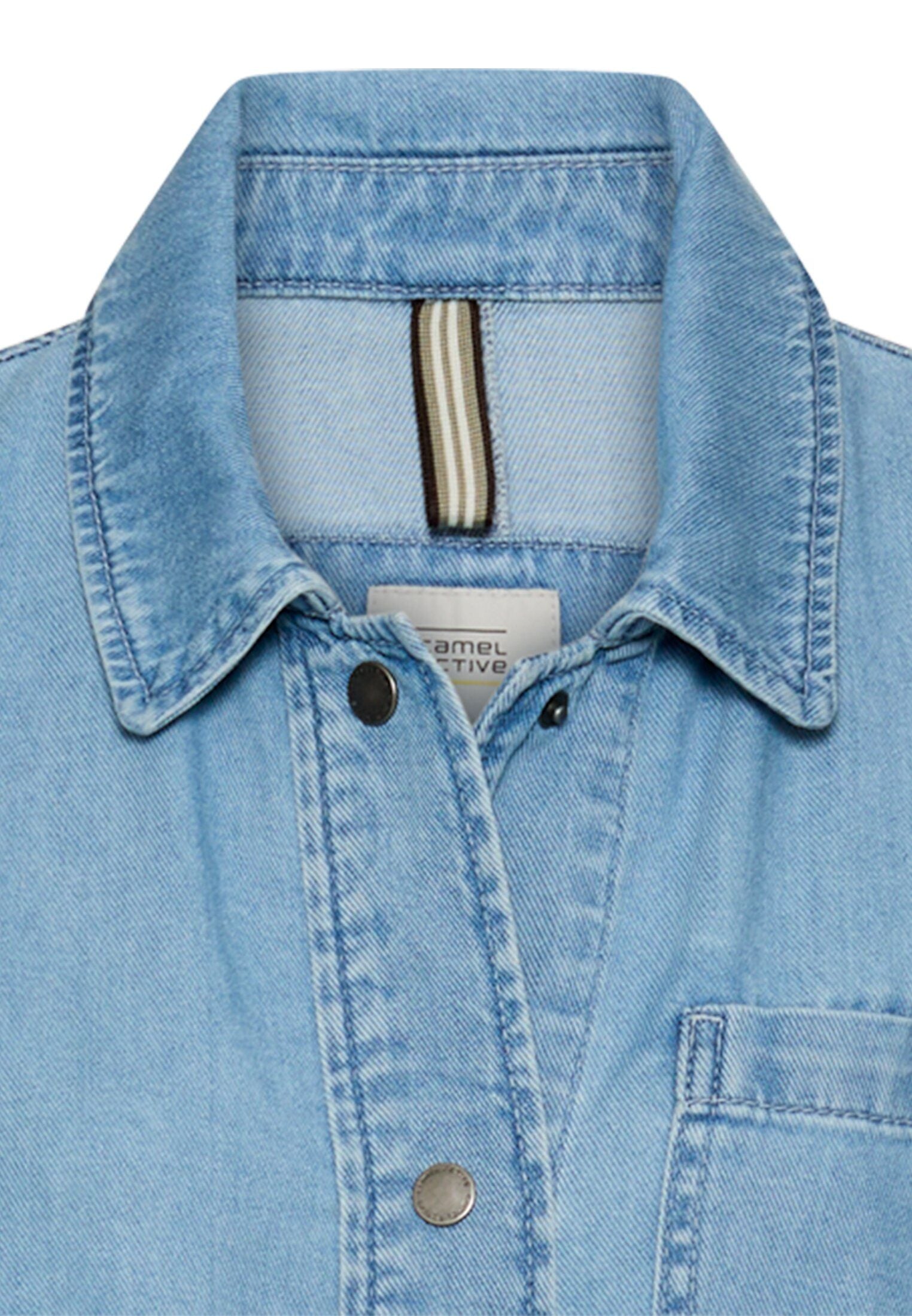 Jeansblazer aus Baumwollmix