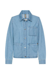 Jeansblazer aus Baumwollmix