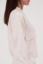 Cargojacke in Satin-Optik
