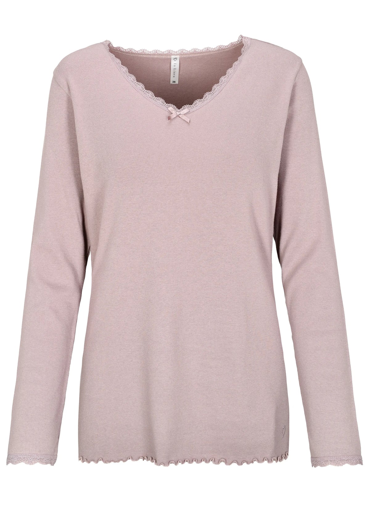 Langarmshirt gerippt