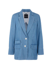 Blazer oversized aus Lyocell