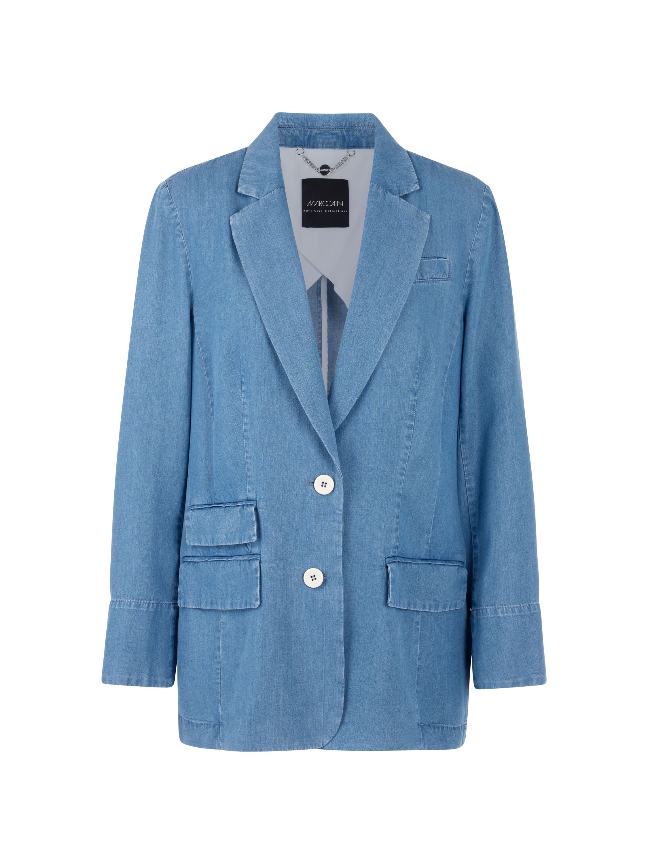 Blazer oversized aus Lyocell