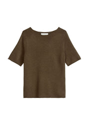 Strickpullover aus Leinenmix