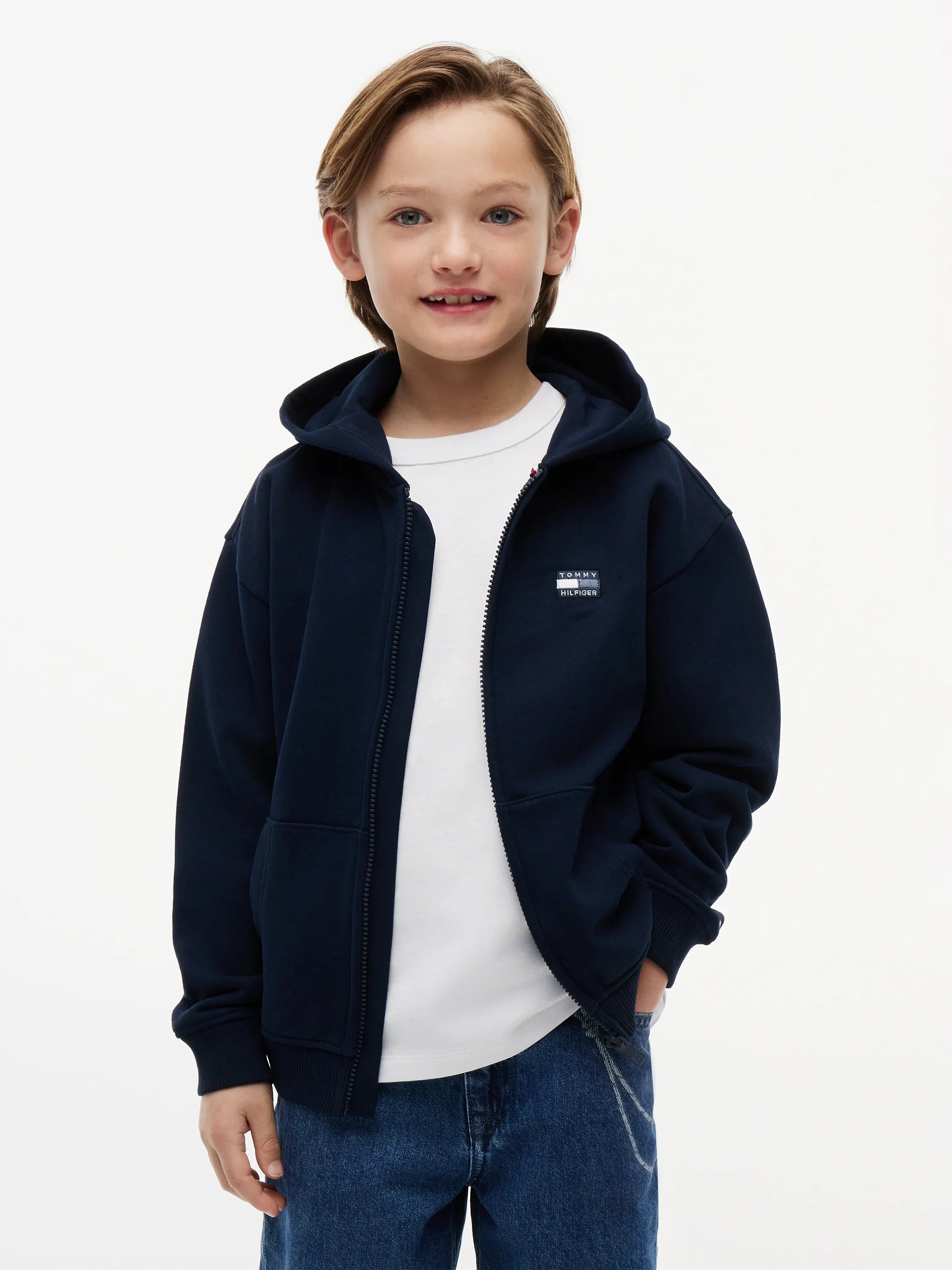 Sweatjacke aus Baumwolle