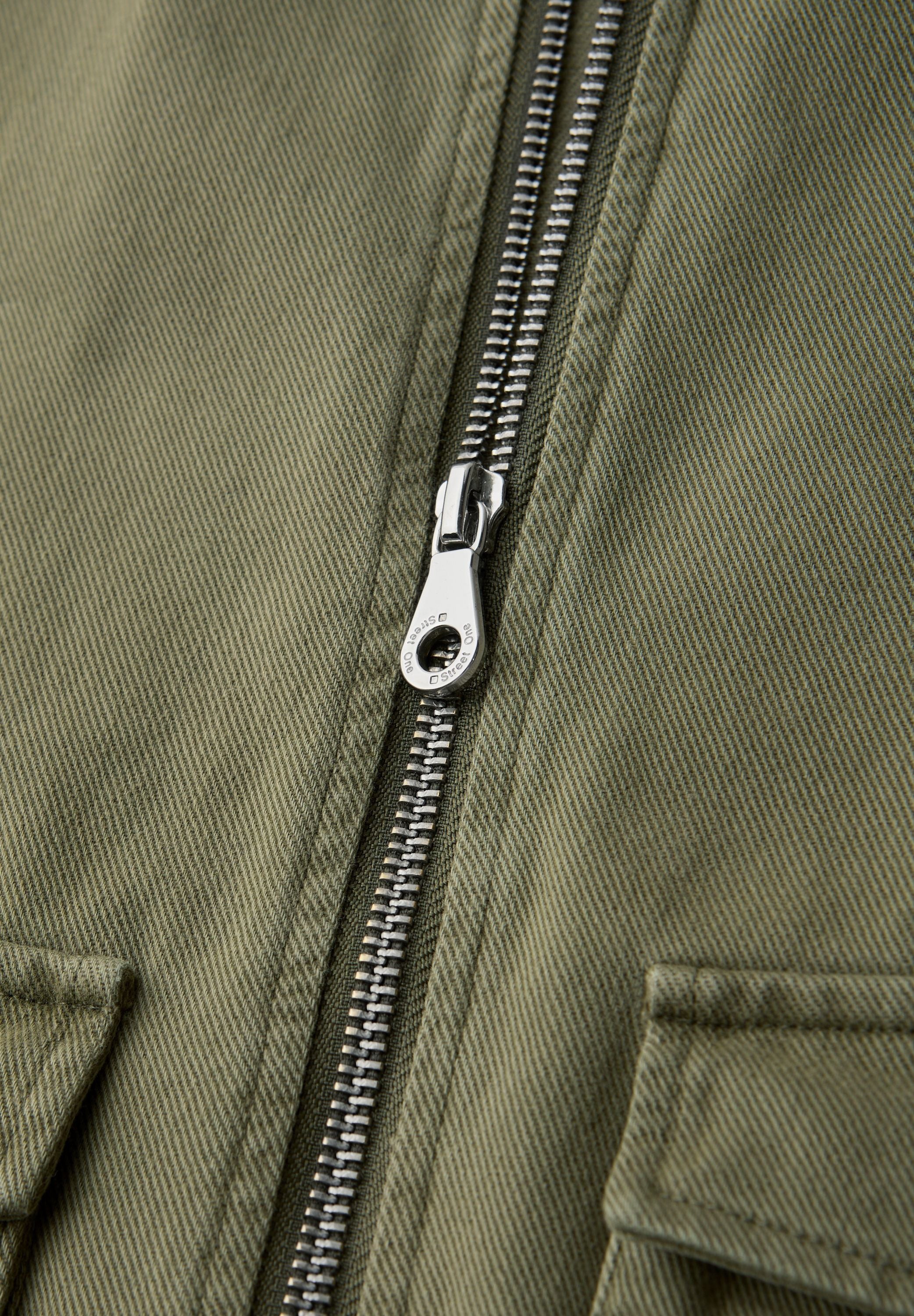 Baumwolljacke mit Stehkragen