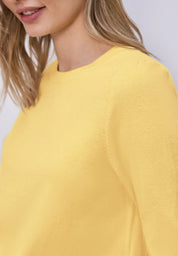 Strickpullover Halbarm Rundhalsausschnitt