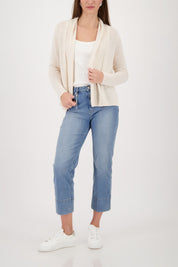 Strickjacke mit Schalkragen