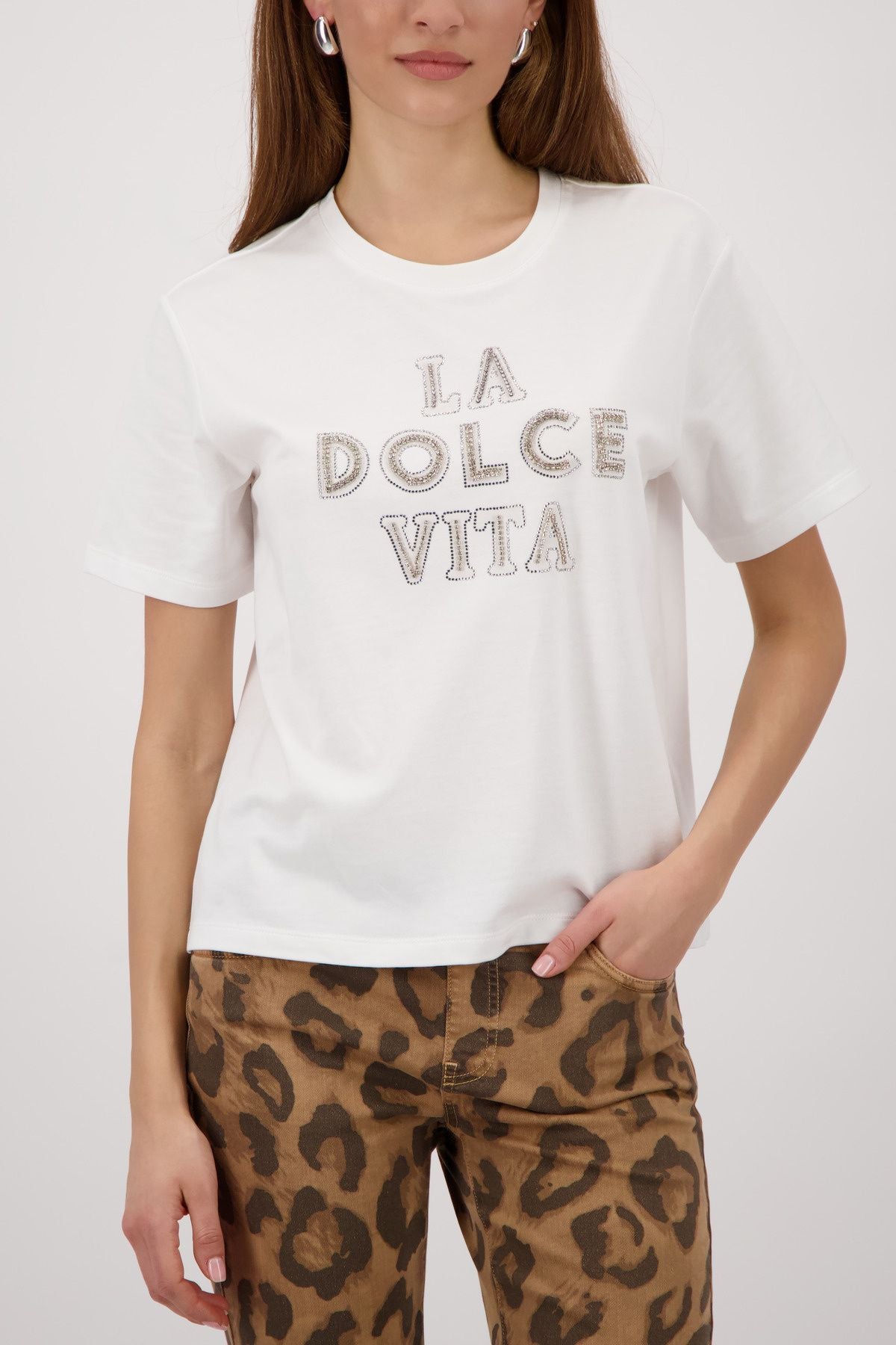 T-Shirt aus Baumwollmix