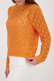 Strickpullover mit Rundhalsausschnitt